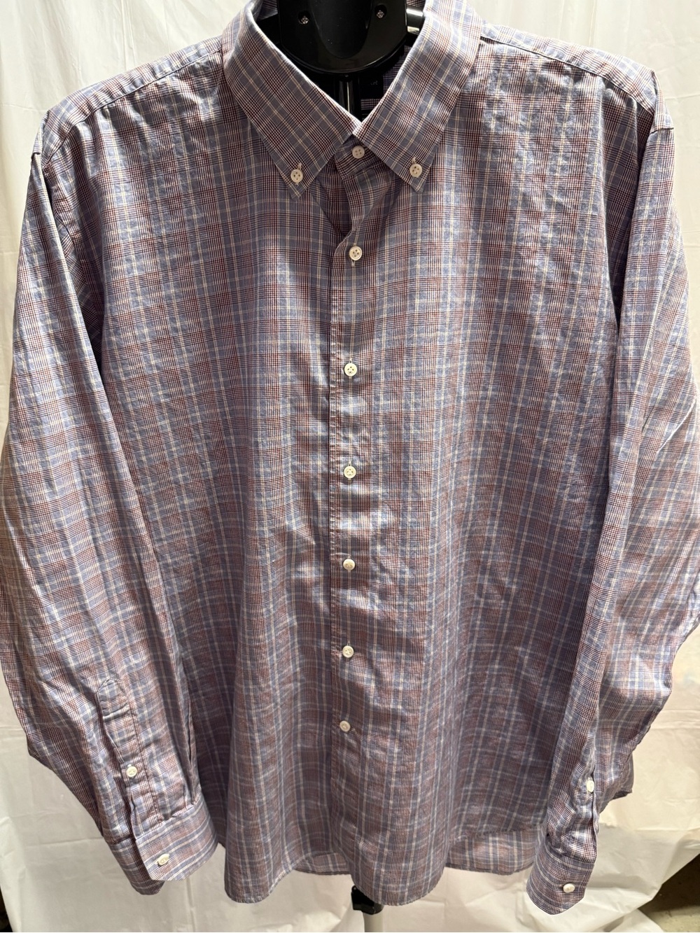 Peter Millar Collection Men’s XL Plaid Button Down Shirt Golf Business Casual